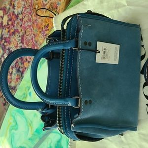 Coach suede handbag
